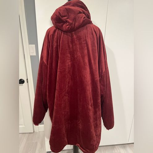 The Comfy Original Oversized Microfiber And Sherpa Wearable Blanket