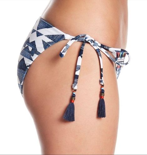 Lucky Brand Going South Side Tie Boho Bikini Bottom Medium - $20