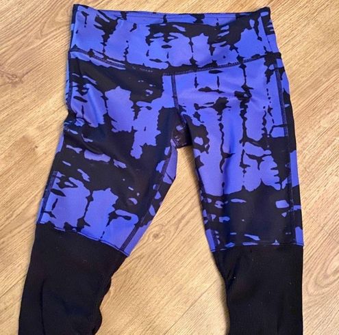 Alo Yoga  Ruched Leg Goddess Legging Electric Blue Tie-Dye - $34