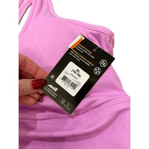 Avia Ruched Violet Razorback Sports Bra - Removable pads - Size XL (16-18)  NWT - $10 New With Tags - From Kaliq