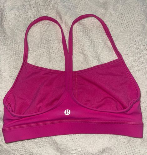 Lululemon Flow-Y Sports Bra Pink Size M - $30 (48% Off Retail) - From  Kaitlynn