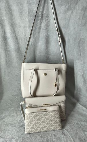 Michael Kors Maisie Large Pebbled Leather 3-In-1 Tote Bag White - $285 (57%  Off Retail) New With Tags - From Kassidy