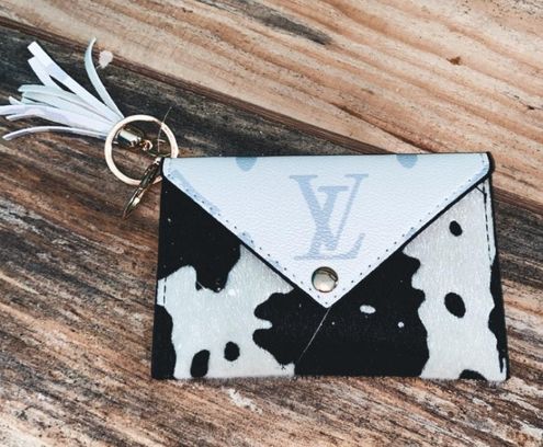 Louis Vuitton Upcycled Card Holder Keychain - $80 New With Tags