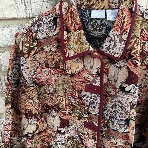 Blair, Jackets & Coats, Vintage Cat Tapestry Jacket