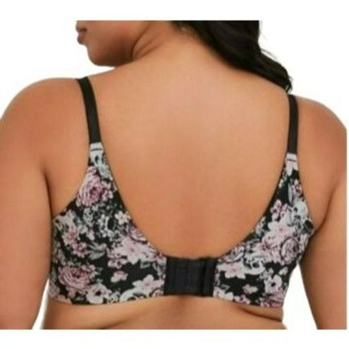 Torrid Skull Rose 360 Back Smoothing Lightly Lined T Shirt Bra 38DDD