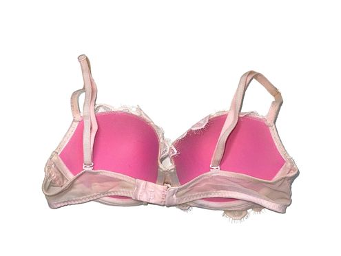 PINK - Victoria's Secret Date Push-up Bra Light Pink Lace Size 34 C - $29 -  From Courtney