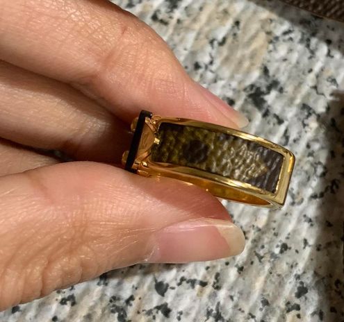 Louis Vuitton Upcycled Gold Plated Monogram Ring - $52 New With