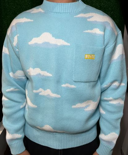 Kith x the simpsons intarsia sweater Blue - $280 (30% Off Retail 