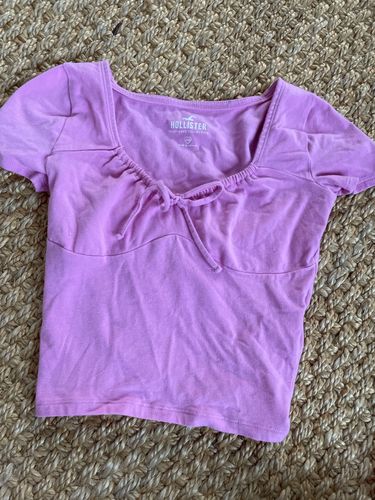 Hollister Pink Seamed Cinch Top Size XXS - $9 (52% Off Retail) - From maddy