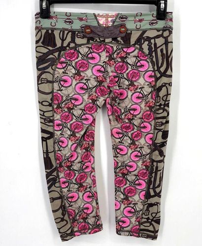 Fabletics, Pants & Jumpsuits, Like New Fabletics Powerhold Animal Print  Leggings Pink And Maroon Size Large