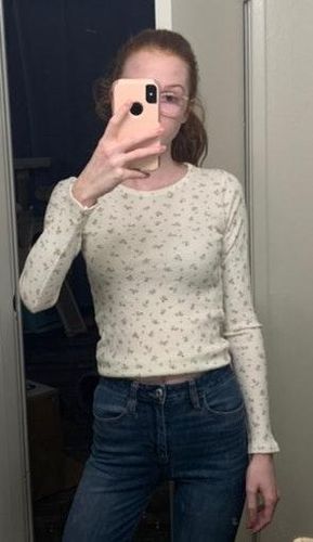 Brandy Melville Flower Long Sleeve - $13 - From Abby