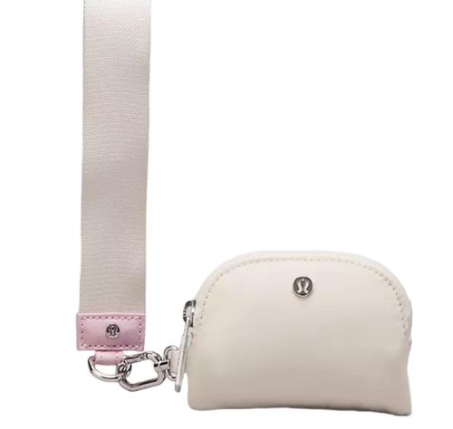 Lululemon Holiday Collection❄️ Dual Pouch Wristlet in White Opal/ Pink  Mist/ Gold Hardware 🤍 💗✨DM to Pre-Order💌 ETA: 7-10