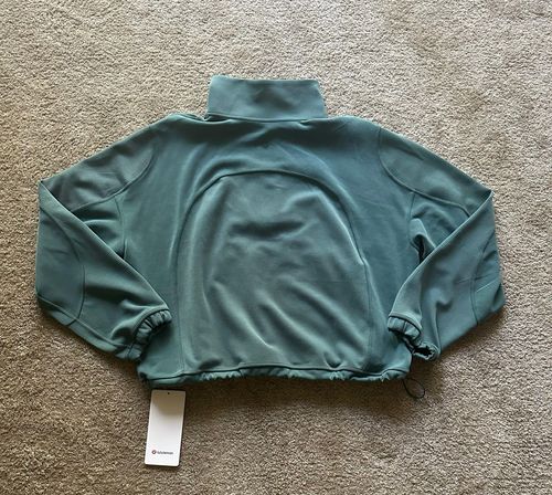 Lululemon Brushed Softstream Quarter Zip Green Size 12 - $100 (21% Off  Retail) - From Kenzie