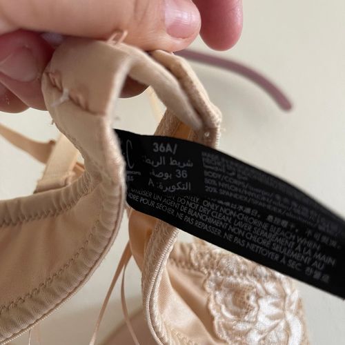 INC international concept women's beige cream bra size 36A - $13