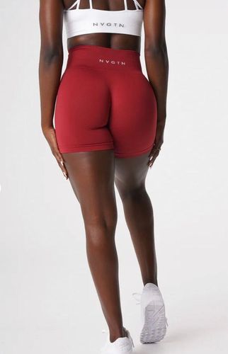 NVGTN Carmine Solid Seamless Shorts Red - $40 - From Joanna