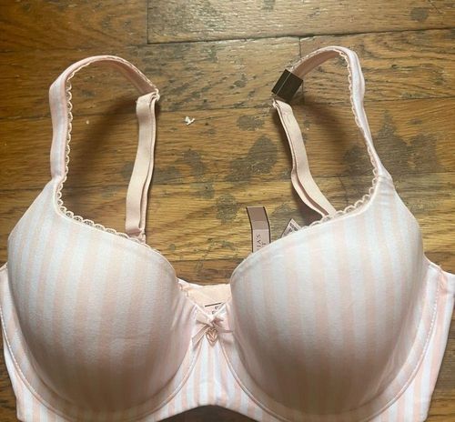 Victoria's Secret pink and white striped bra Size undefined - $28