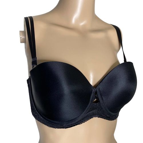 Triumph Convertible Push-Up Removable Strap Bra Black, size E75