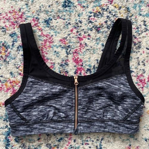 Lululemon Drop It Like It's Hot Zip Up Sports Bra