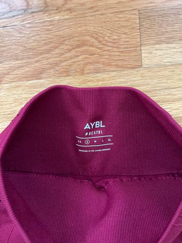 AYBL Leggings And Sports Bra Set Red Size XS - $40 (50% Off Retail