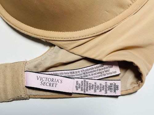 Victoria's Secret Uplift Semi Demi Push-up Bra in Tan Size 36 F