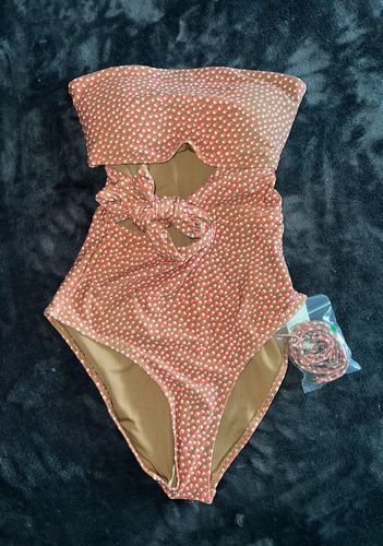 Aerie Wrap Strapless One Piece Swimsuit