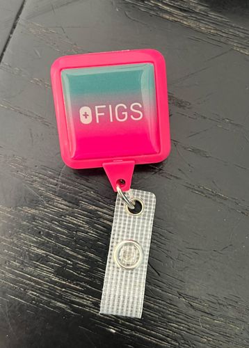 FIGS badge reel Pink - $8 (20% Off Retail) - From Jessi
