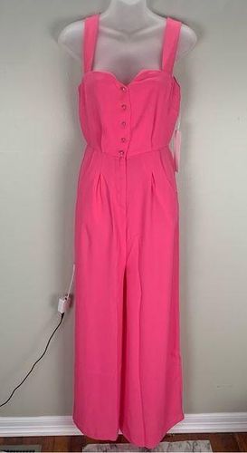 Line and Dot REVOLVE Hot Pink Sweetheart Jumpsuit Pockets XS NWT BARBIE  Barbiecore - $40 New With Tags - From Nicole