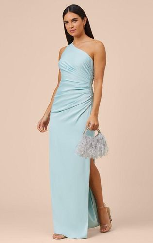 Aidan Mattox One Shoulder Gown Blue Size 2 142 46 Off Retail