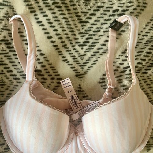 Victoria's Secret pink and white striped bra Size undefined - $28