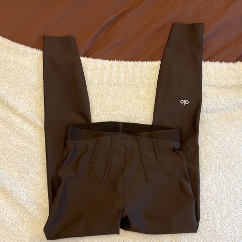 Alo Yoga Airlift High Waisted 7/8 Corset Leggings Espresso Size XS