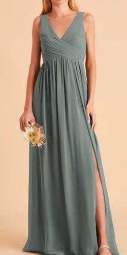 Laurie Sea Glass Chiffon Empire Dress