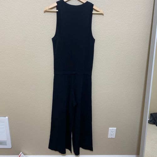 Theory Pleated Crepe Wide-Leg Sleeveless Jumpsuit NWOT Black Size 6P - $68  (76% Off Retail) - From Noely