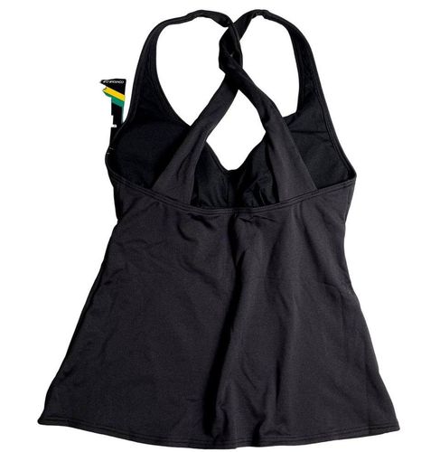 Tyr. DuraFast Lite Solid Halter Twist Back Tankini Swim Top - Black Size 8  - $45 - $20 New With Tags - From Deb