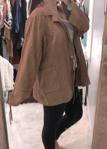 Cato size 22/24W brown faux suede boho jacket - $25 - From Melinda