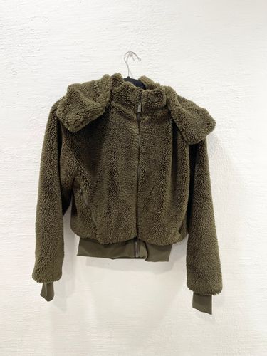 ALO YOGA FOXY Sherpa Jacket in OLIVE! SOLD OUT!! Size Medium RARE! £162.07  - PicClick UK