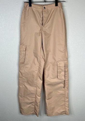 HALARA, Pants & Jumpsuits, Black Halara Wide Leg Cargo Nylon Track Pants  Size Small