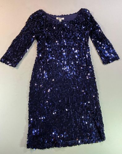 BB Dakota Dark Blue Sequin Dress - $24 (82% Off Retail) - From Mary