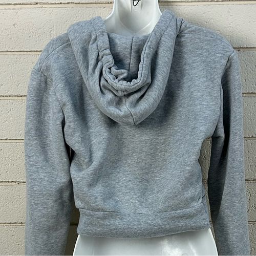 Brandy Melville Gray Cropped Zip Up Hoodie one size - $24 - From Jacqueline