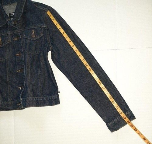 Denim Jean Jacket Lrl Lauren Jeans Co. Size Medium 3/4 Sleeve