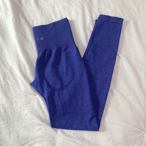 Electric Blue Curve Seamless Leggings