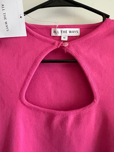 ALL THE WAYS Cameron Cut Out Top in Pink