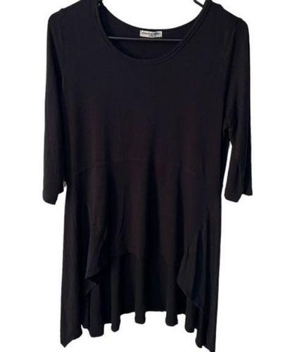 Cha Cha Vente Flowy Black Long Sleeve Blouse Size L 16 From