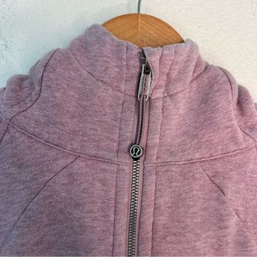 Lululemon Scuba Hoodie *light Cotton Fleece In Heathered Dusty Rose