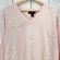 Classiques (L) VINTAGE 90s Womens Pastel Pink Oversized Beaded Floral Sweater Photo 38
