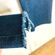 7 For All Mankind Dark Blue Cropped Frayed Jeans Photo 6