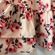 SheIn Pink and White Floral Ruffle Hem Midi Skirt Size Medium Photo 8