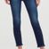 7 For All Mankind Dark Blue Cropped Frayed Jeans Photo