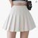 white pleated tennis skirt Photo 2