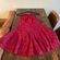 Lulus Twirling Around Wine Red Lace Skater Dress Photo 9
