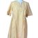 Listicle  Fit Flare Dress V-neck Cotton Short Sleeve Yellow Stripe Women’s Size L Photo 1